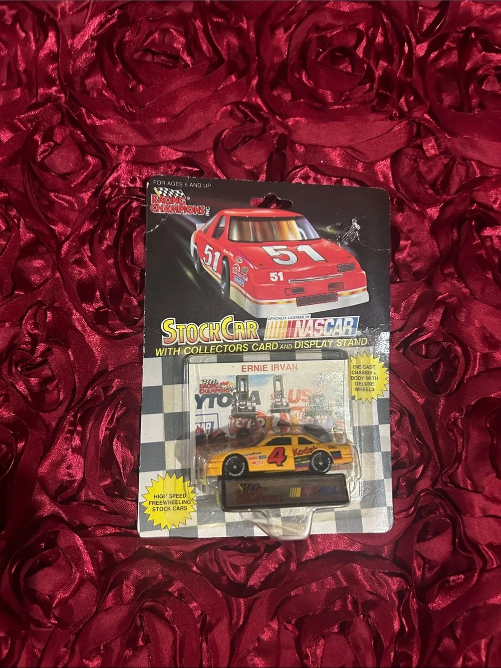NASCAR Stock Car Die-Cast Toy - Kodak Yellow #4 Ernie Irvan